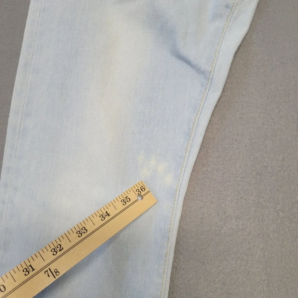 Acne Jeans Light Bleach Wash Slim Denim Trousers Made in Italy 31x31 - Picture 9 of 12